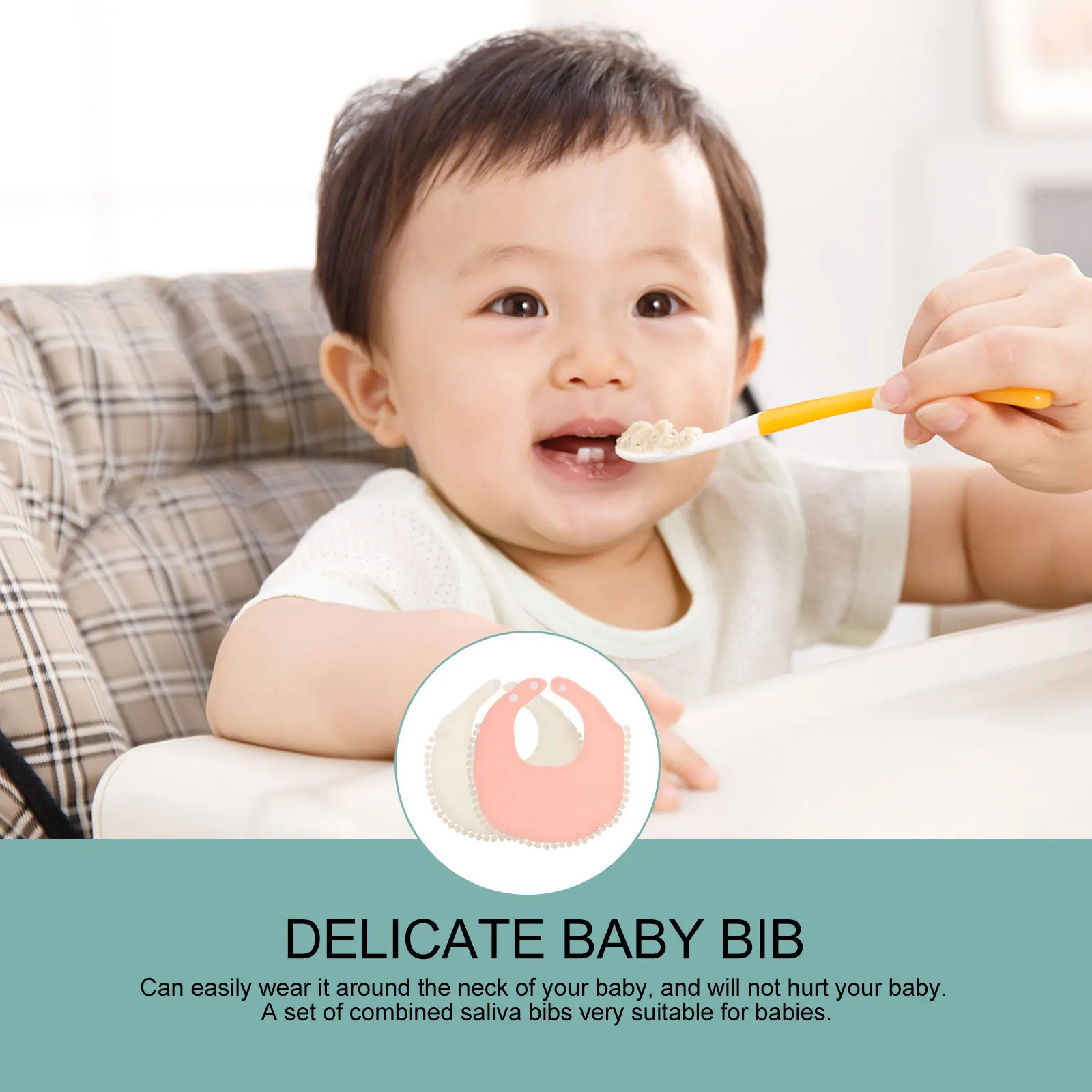 

2 шт. детские нагрудники, полотенца для слюны, мягкие хлопковые дышащие нагрудники для кормления новорожденных, салфетки для слюней, нагрудник для кормления