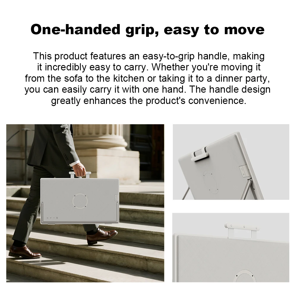 TV touch IPS portatile da 24" Android 14 1080P per campeggio, tablet regalo portatile con batteria da 77,7WH, fotocamera CPU 8G+128G 4K a 8 core