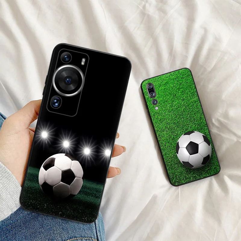 Phone Case For Motorola G200 One Fusion G30 G31 Huawei P20 P30 P40 Lite P-Smart iphone6 Play Football Art Matte Soft Cover