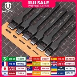 WUTA Pro Leather Oblong Punching Tools Belt Hole Puncher Flat Hollow Punches Strap Watch Band Heavy Duty Oval Hole DIY Craft