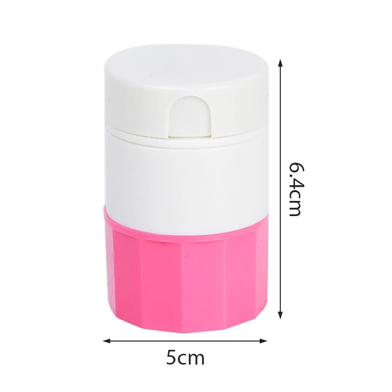 4 In 1 Portable 4 Layer Powder Tablet Grinder Powder Pill Cutter Medicine Splitter Box Storage Crusher Portable Pill Box