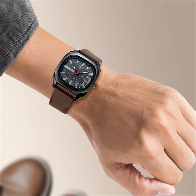 Мужские оригинальные брендовые часы XINEW для студентов и мальчиков, модные повседневные спортивные кварцевые часы с силиконовым ремешком Erkek Barato Saat Montre Homme