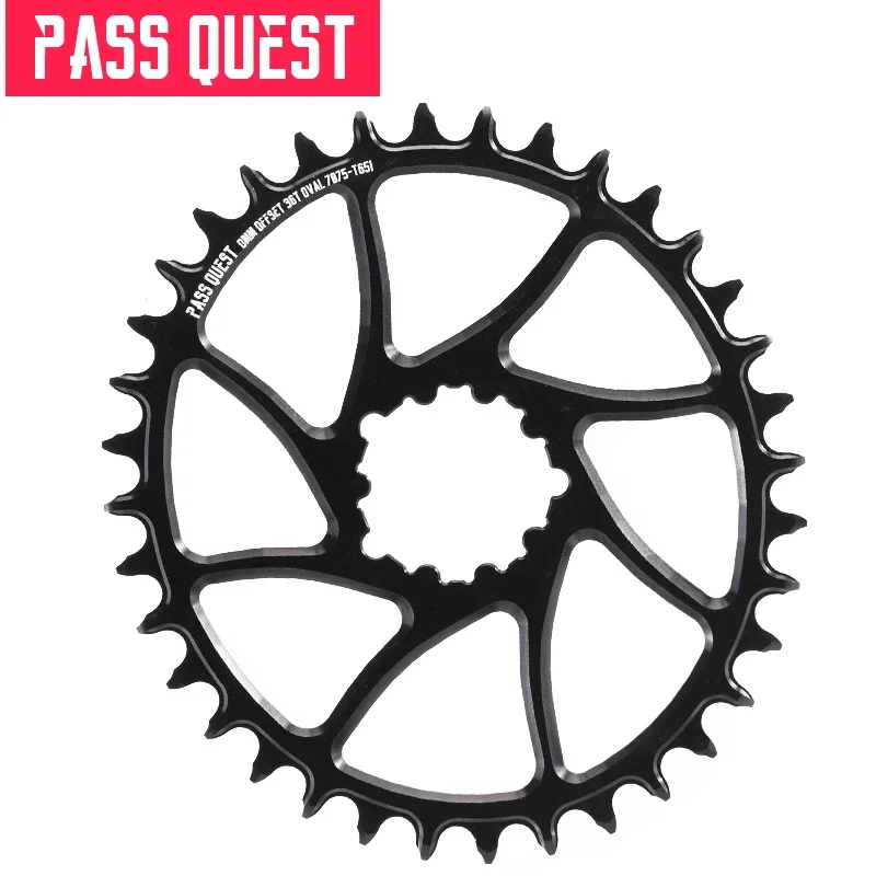 PASS QUEST 7075 Aluminiowa owalna 0 mm przesunięta górska wąska szeroka tarcza łańcuchowa 30-42T do SRAM GXP Gx xx1 Korba z mocowaniem bezpośrednim