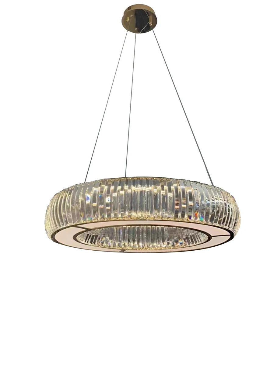 luzes pingente de cristal redondo lustres de teto para sala decoracao italiana home luxury aco inoxidavel 01