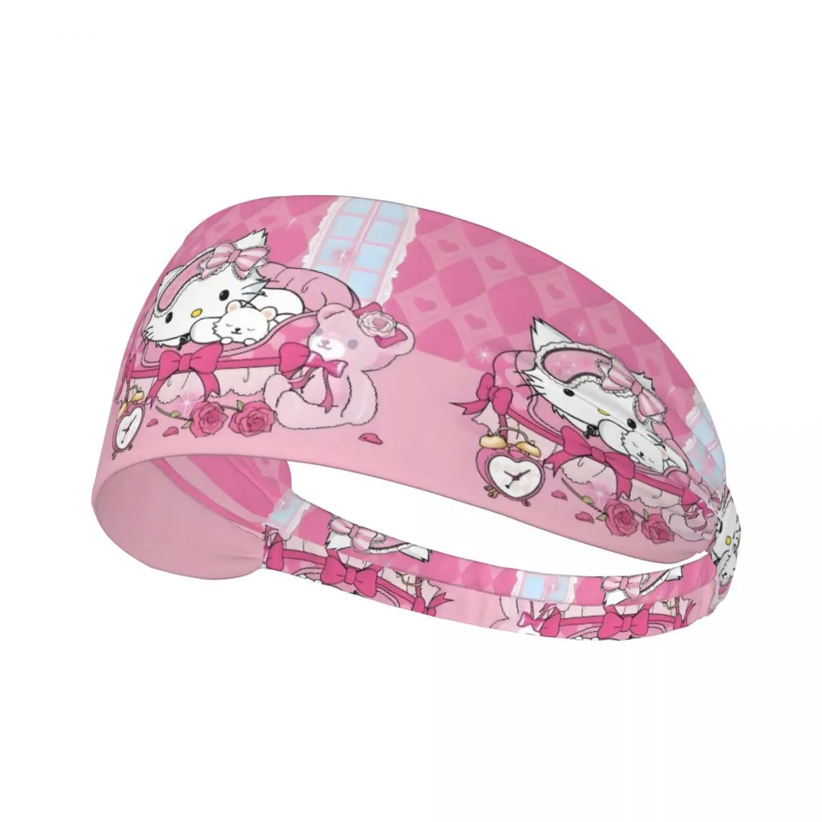 

Custom Anime Sanrio Charmmy Kitty Training Sweatband Women Men Non Slip Absorbent Kawaii Cartoon Headband Running