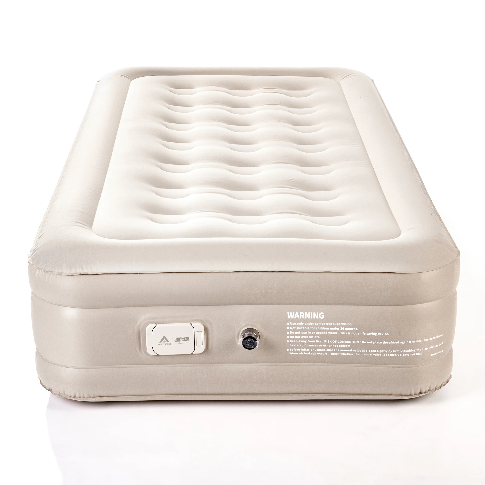 Colchoneta inflable para dormir de tela Chunaya multicapa con bomba automática portátil