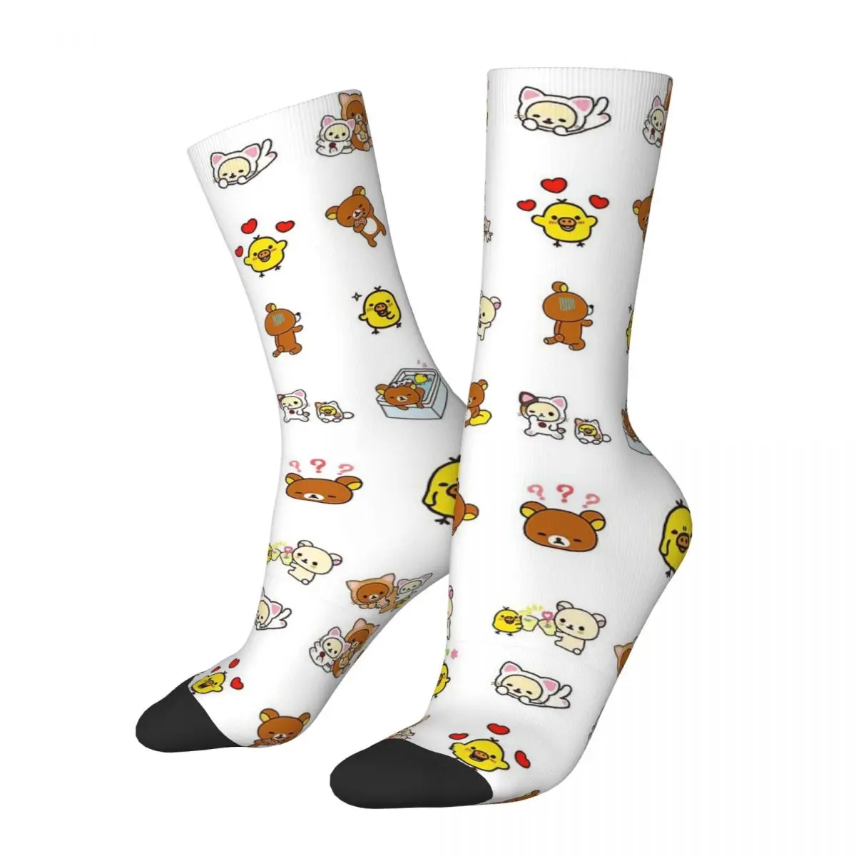 

Rilakkuma Pattern Socks Men Women Polyester Fashion Socks High Quality Spring Summer Autumn Winter Socks Gift