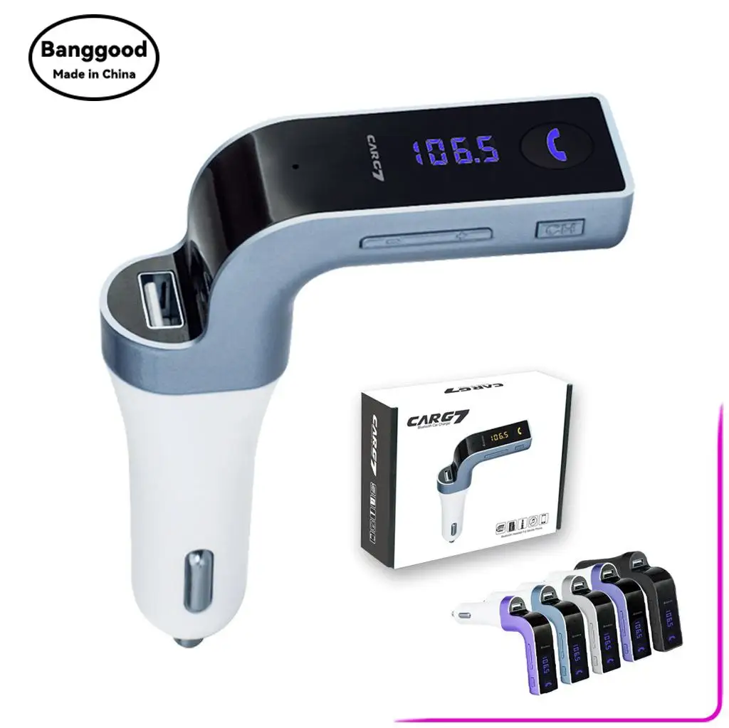 Classic Car Product G7 Car Bluetooth MP3 Player Supports Card Insertion and U Disk To Play Songs for Car Charging