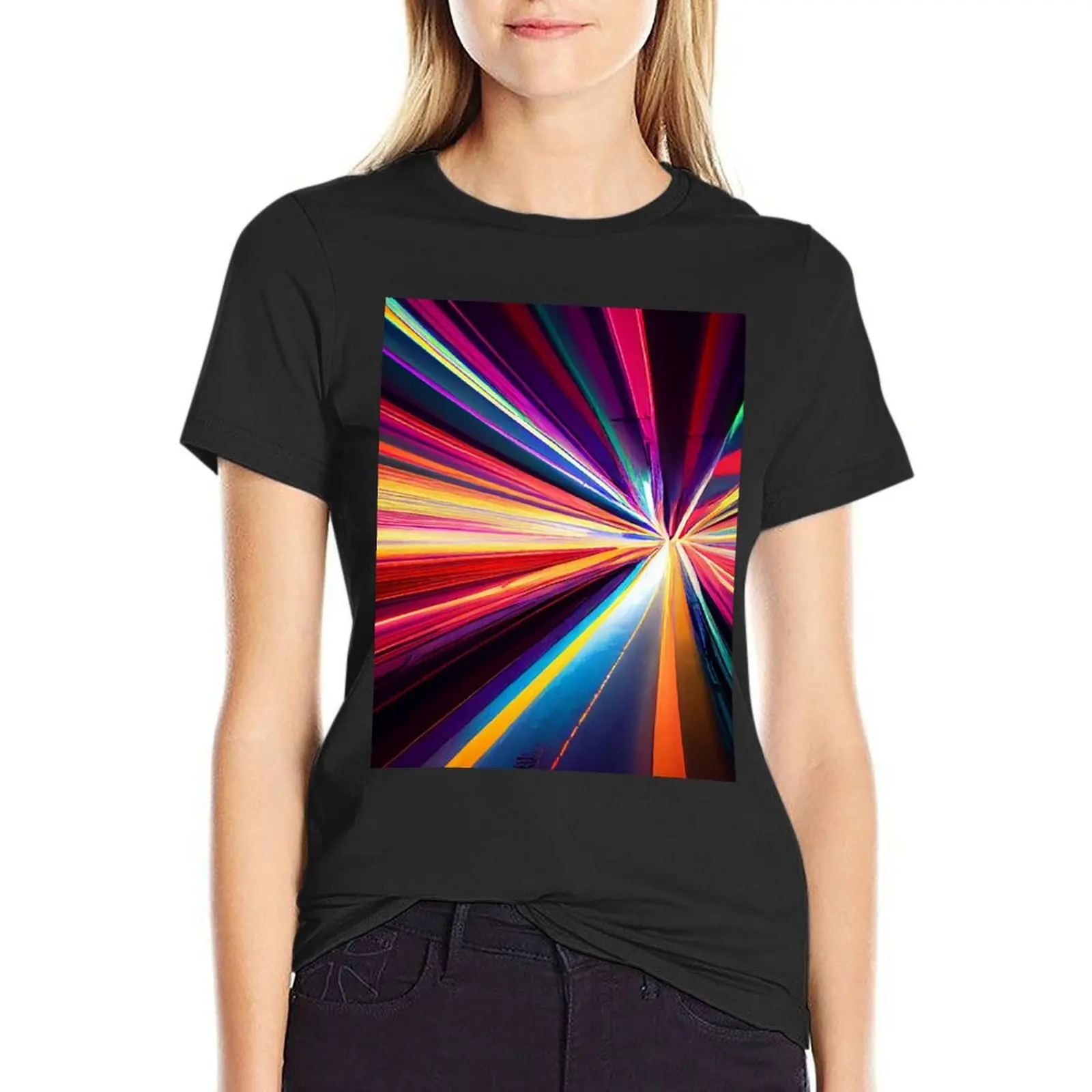 Neon Neon pattern T-Shirt heavyweights animal print Womens clothing