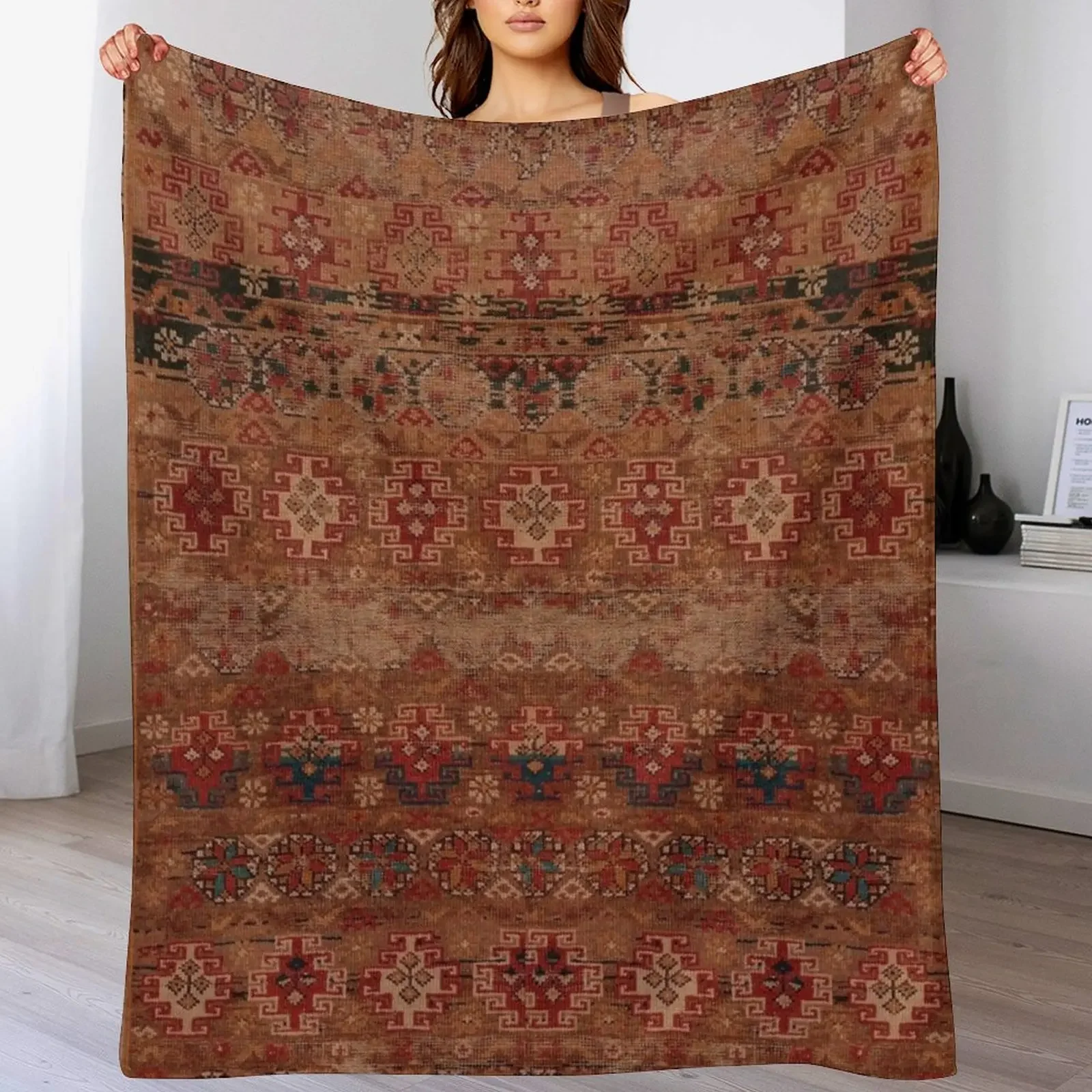 

Moroccan Heritage Artwork Design Throw Blanket Beach christmas gifts Hairys Weighted Blankets