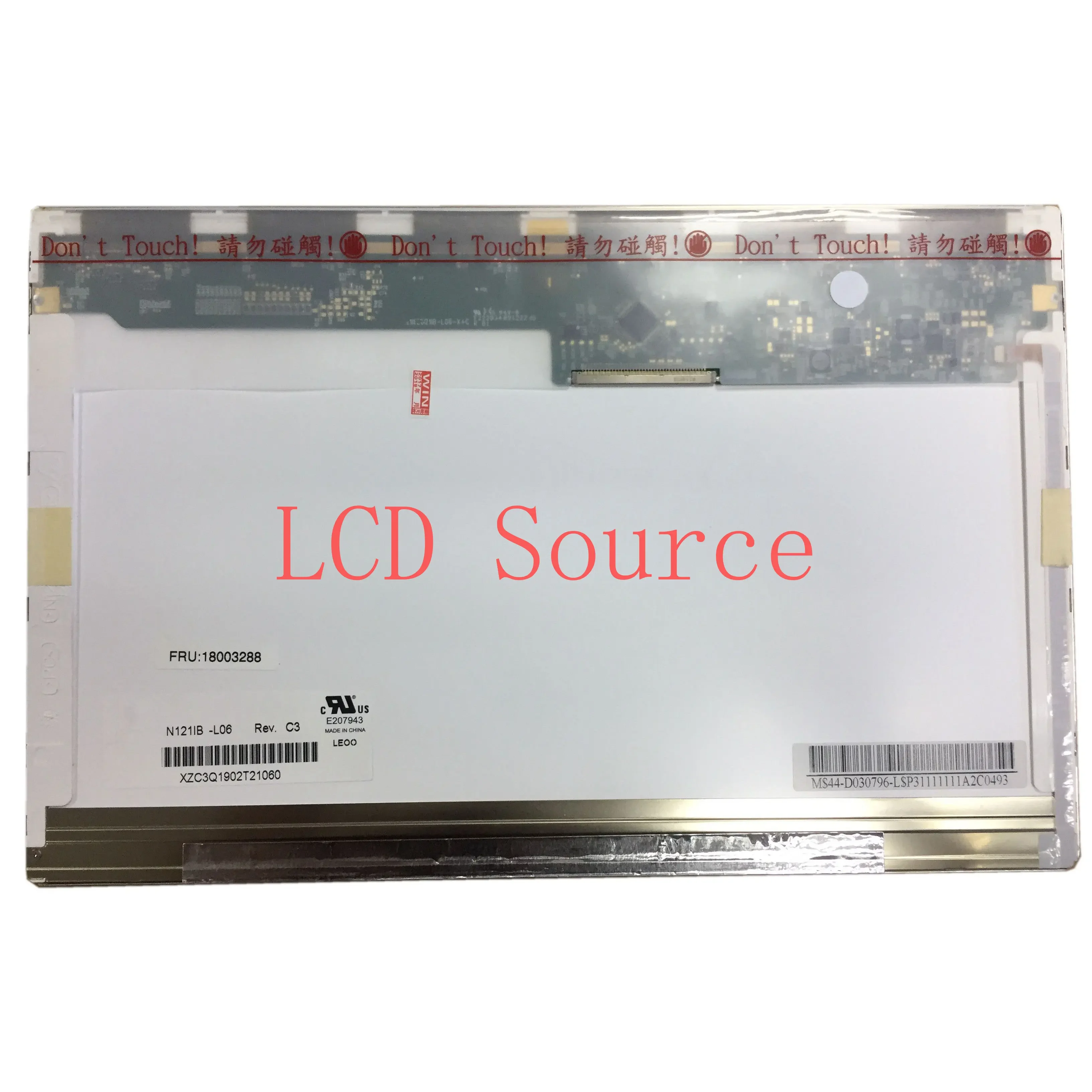 N121IB-L06 fit LTN121AT09 B121EW09 V.2 V.3 LP121WX3 TLA1 TLA2 LTN121AT06 40 Pins Display Panel 12.1 LED LCD Screen