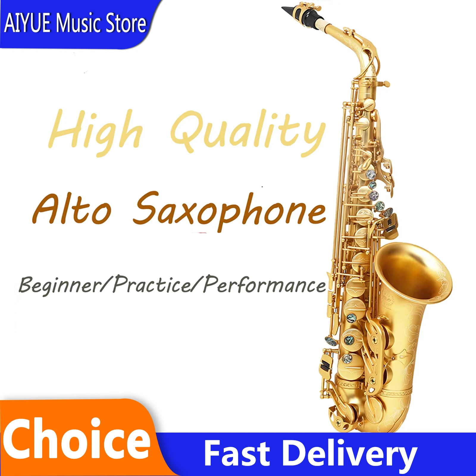 M MBAT SaxPhone Eb Brass Hand-engraved Alto Sax Golden Abalone Shell Clarinet For Parts Woodwind Music Instruments For Beginners