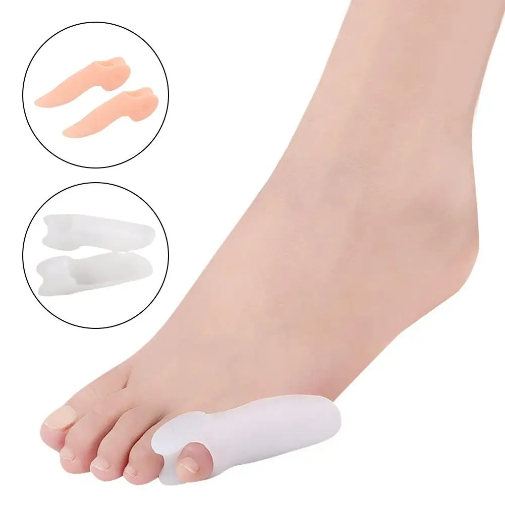 2Pcs Soft Gel Pinky Bunion Corrector Little Toe Separator Bunion Pads For Pain Relief Of Corn Callus And Blisters Toe Orthosis