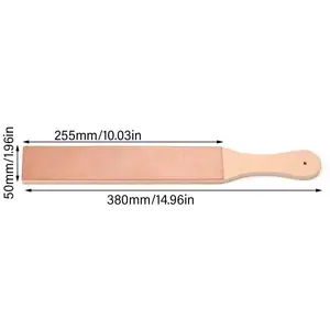 Doppel -Seiten -Leder -Stammblock -Kit mit Verbundpolieren, Strop -Set -Messer zum Schärfen von Messern, 14x2 8 Hauptverkaufs -Strop -Leder - №6