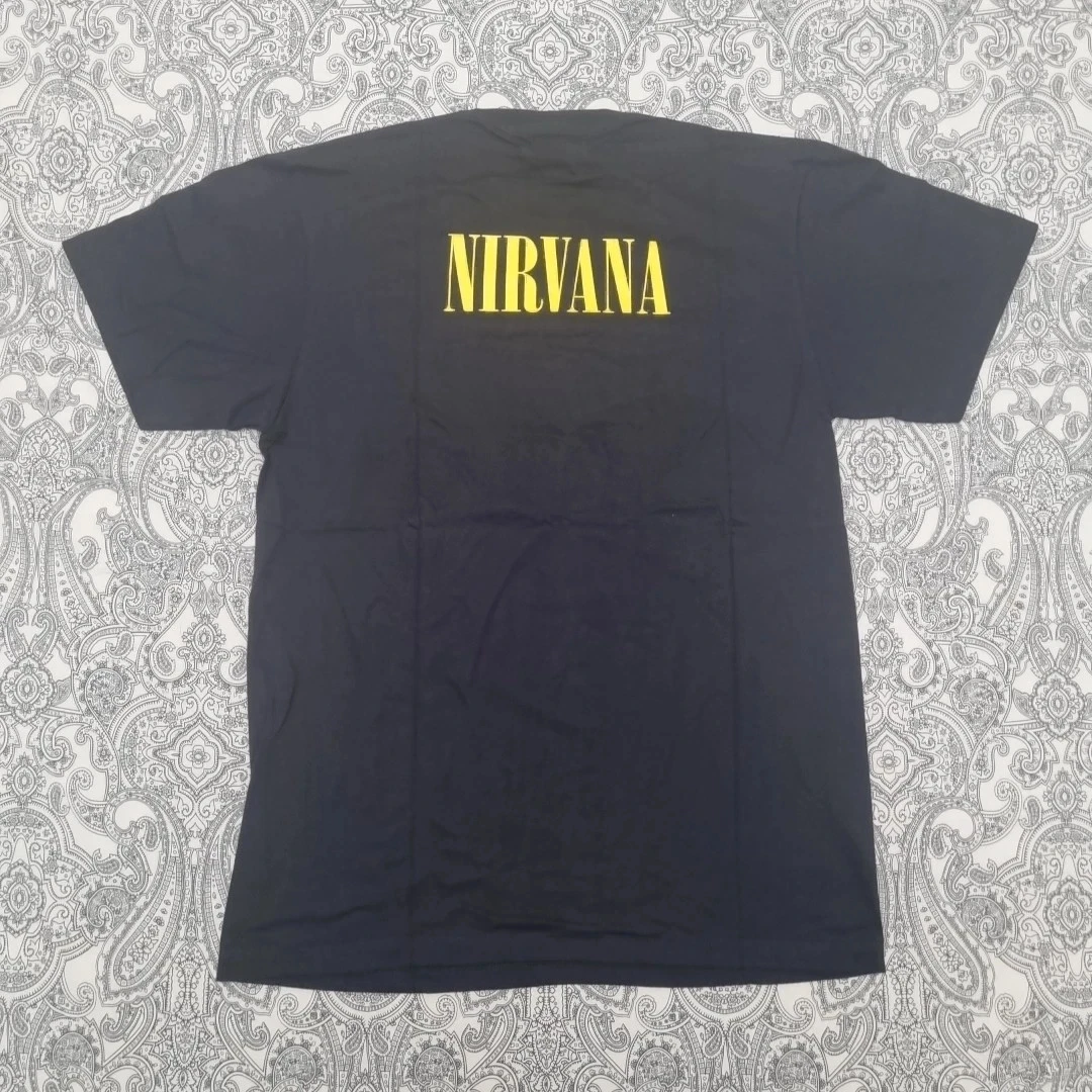 تي شيرت نيرفانا كورت كوبين باند مقاس كبير مطبوع عليه رسومات جديدة في Utero الراقية الفاخرة لكل من الرجال والنساء Y2k