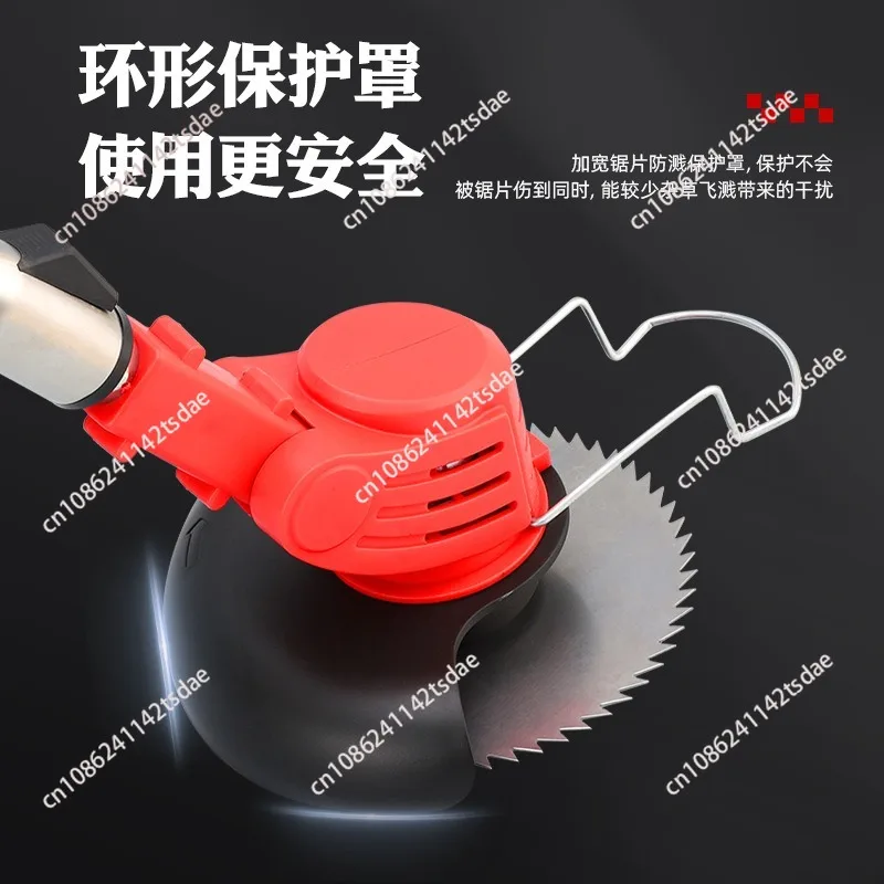 Cordless Lithium Battery Electric Grass Cutter, Rechargeable Handheld String Trimmer Garden Tool