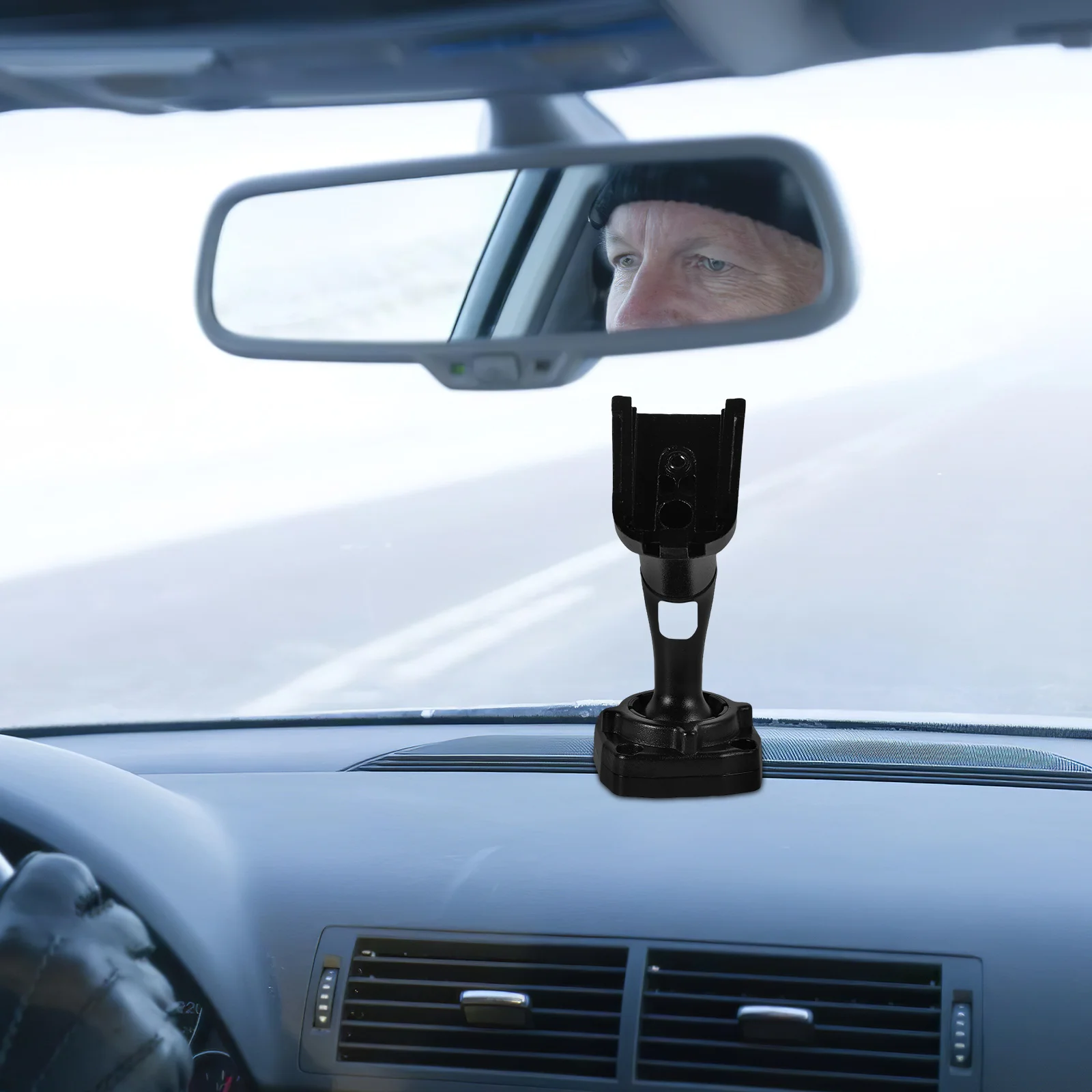 

Black Rear View Mirror Bracket Universal Car Dash Cam Mount Stable Secure Holder Vehicle Interior Support Recorder Accessories