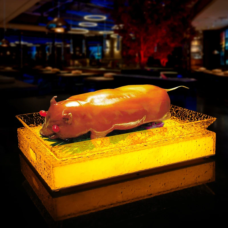 

Bar luminous acrylic fruit and sashimi ice-patterned plates, VIP exclusive KTV nightclub party club new fruit plates