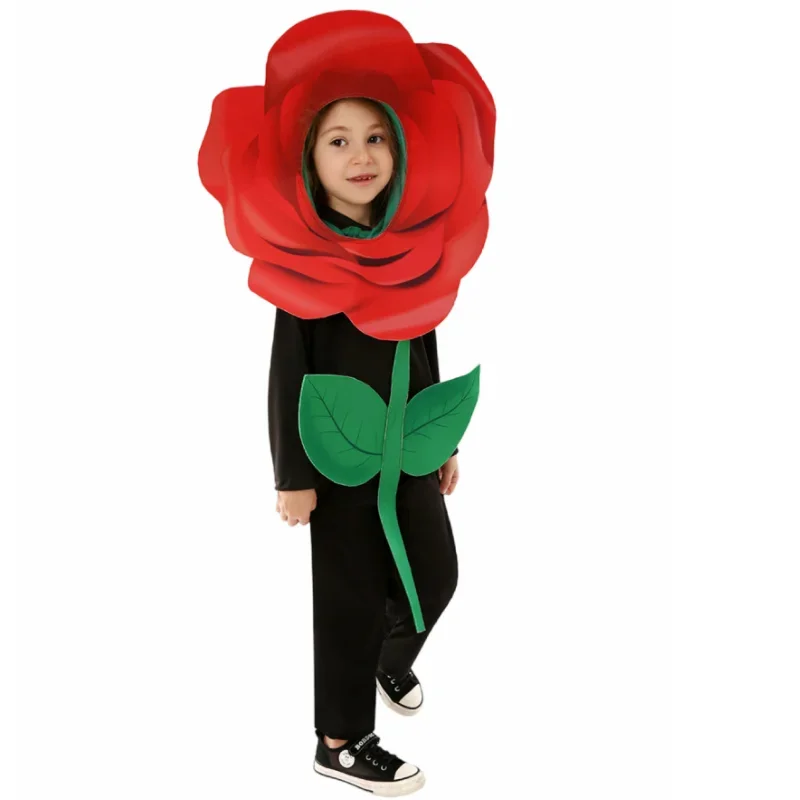 Children's Halloween Sun Flower Costumes Roses Caterpillar Sunflower Cosplay Costume Fairy Tale Stage Performance Party Costumes