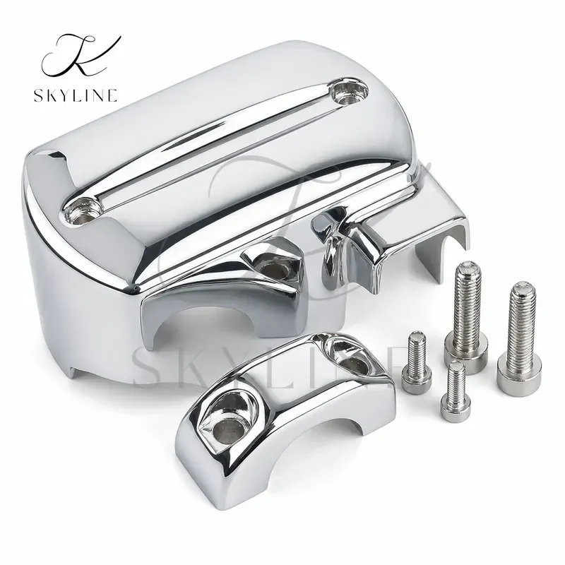 New Silver Chrome Aluminium Alloy Brake Fluid Master Cylinder Cover Cap Accessories Fit for Yamaha V-Star XVS 650 950 1100