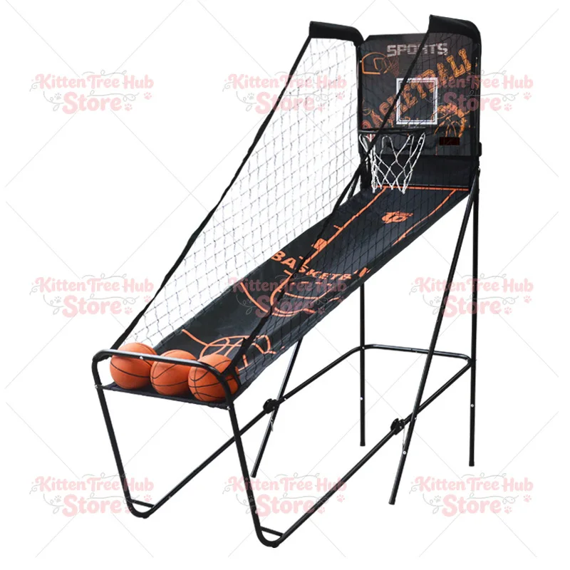 Indoor Single-Player Basketball Hoop, Competition and Recreational Shooting Machine, Electronic Scoring Shooting Machine