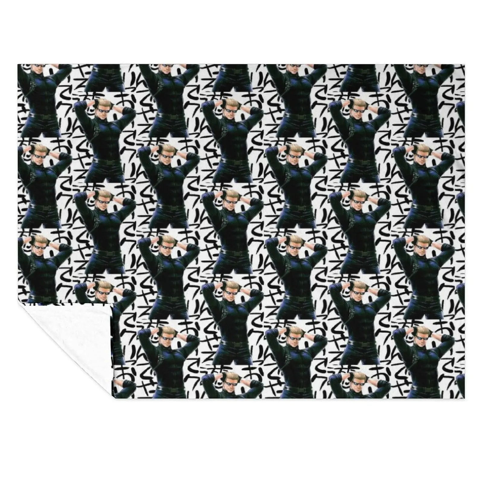 

Albert Wesker Throw Blanket Giant Sofa Beautifuls Flannel warm winter Blankets