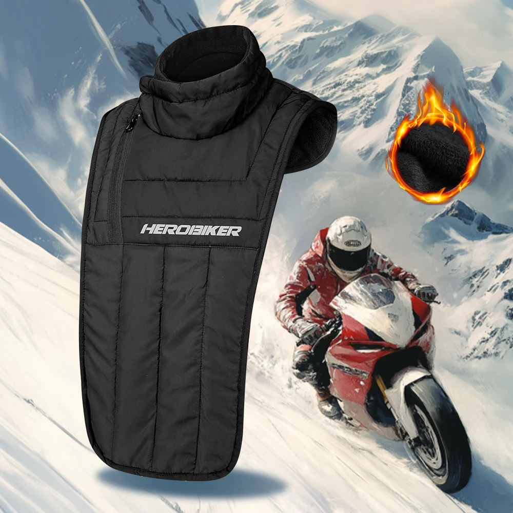 Winter Motorbike Scarf Neck Warm Cold-Resistant Motorcycle Riding Warm Neck Cover Windproof Moto Rider Chest And Neck Protector