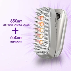 Laser Hair Growth Comb Electric Hair Growth Comb Red Light Treatment Head Massager Hair Brush RestoreTherapy Hair Loss Device