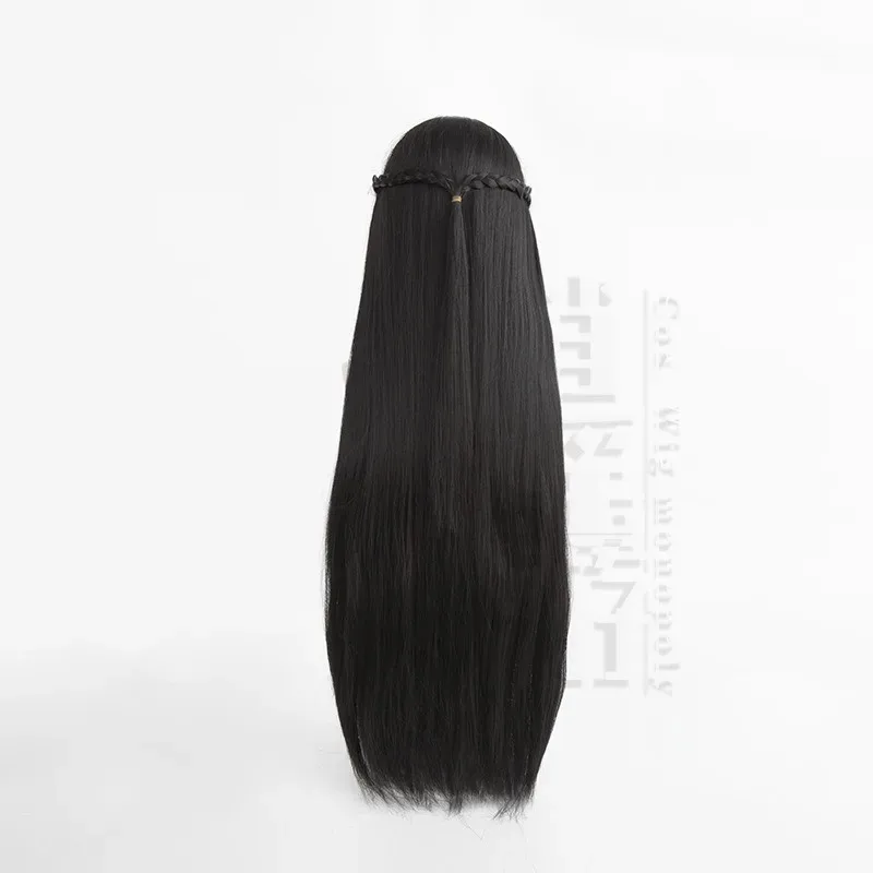 2025 12 Hoshimi Miyabi شعر مستعار ZZZ لعبة Zenless منطقة صفر آذان دبوس الشعر أسود مقطع طويل 6 مقاومة للحرارة تأثيري الباروكات