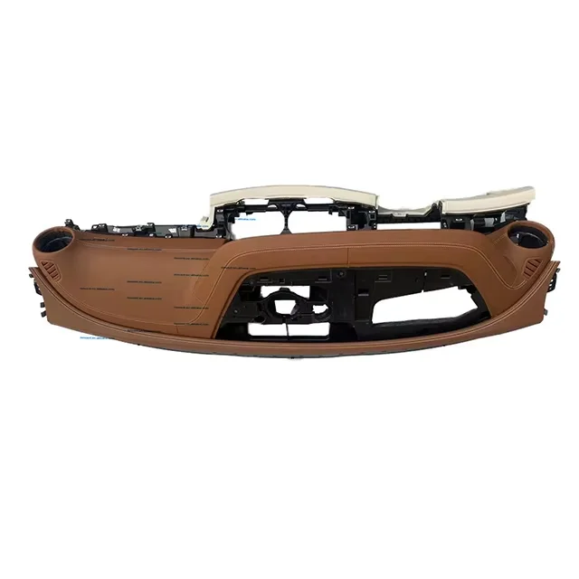 Superior Quality Automotive White Brown Color Scheme Leather Suture Dashboards for E Class 213 Dashboard