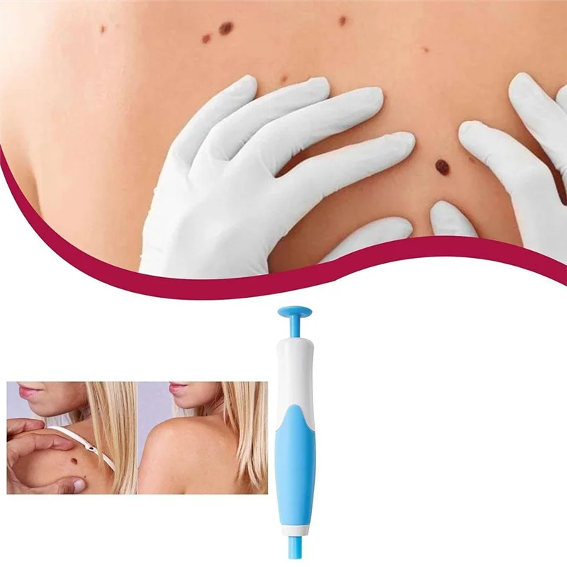A26T-Auto Skin Tag Removal Kit Painless Mole Wart Skin Treatment Pen Band Dot Corn Treatments Body Facial Beauty