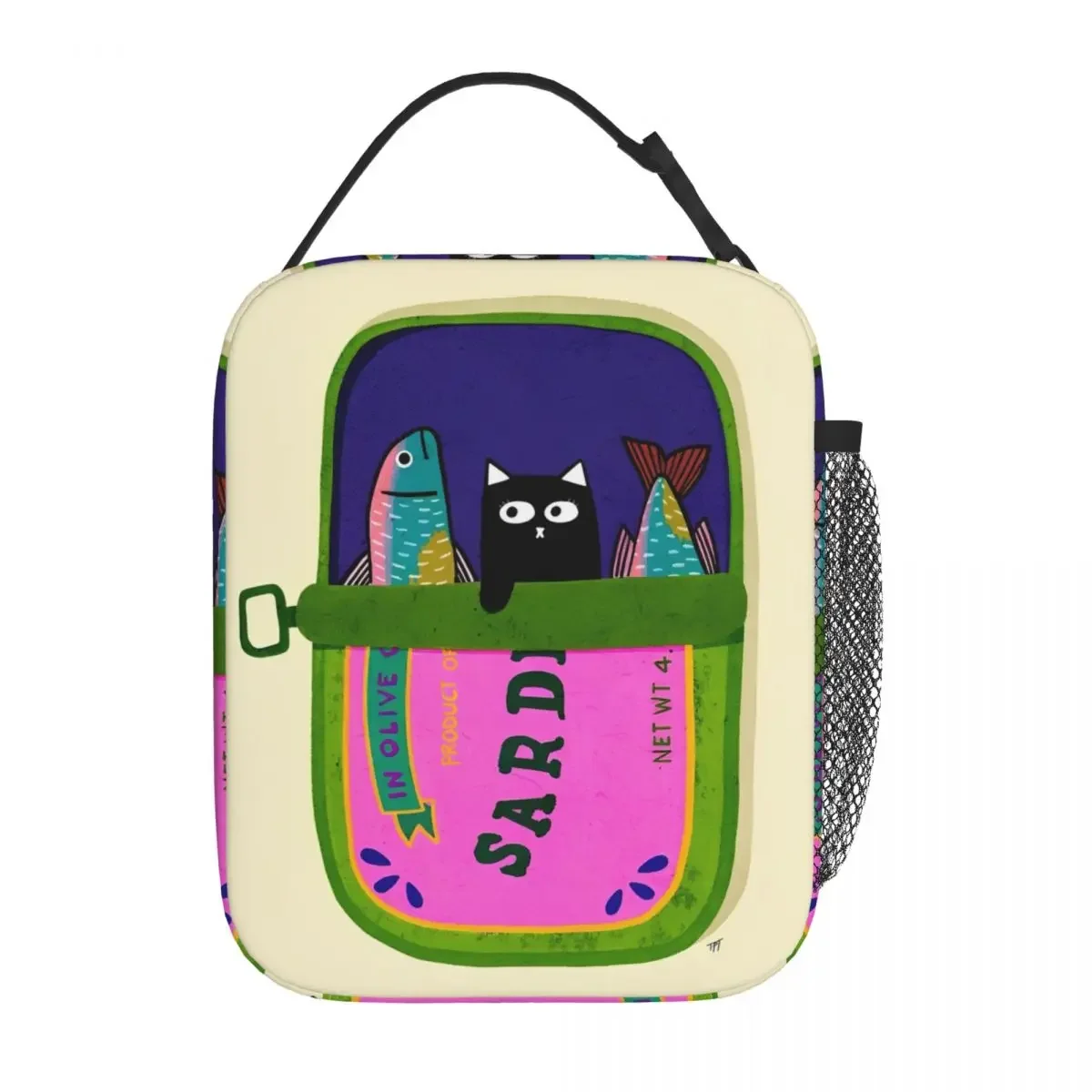 Sardines Lisbon Portugal Insulated Lunch Bags High Capacity Lunch Container Thermal Bag Lunch Box Tote Office Outdoor Men Women