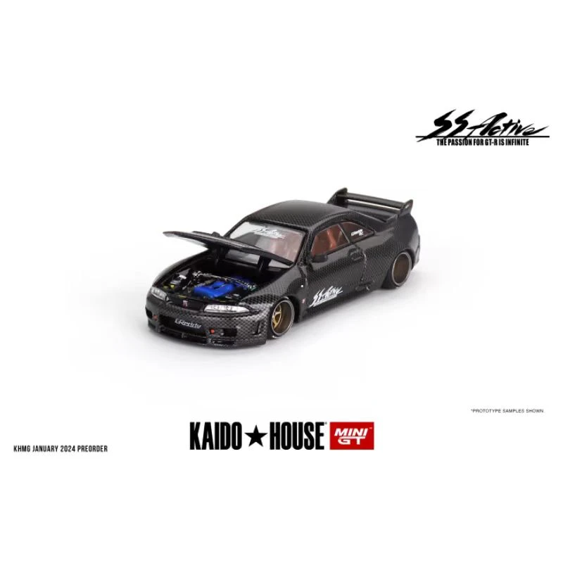 KaidoHouse+MINIGT 1:64 R33 Alloy Car Model 116#