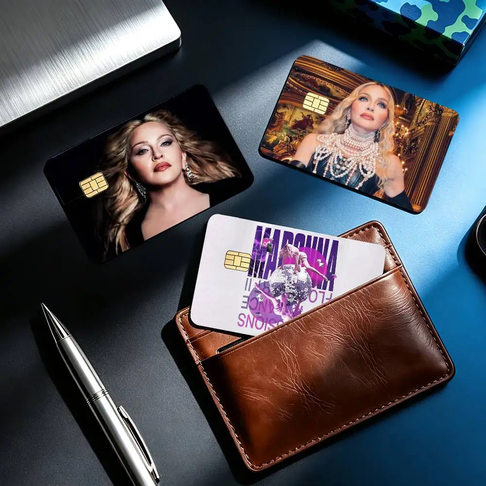 Queen of Pop M-Madonna CONFESSIONS II  4pcs 1Set Card Stickers Small Waterproof Chip 4PCS Card Sticker Anti-Scratch