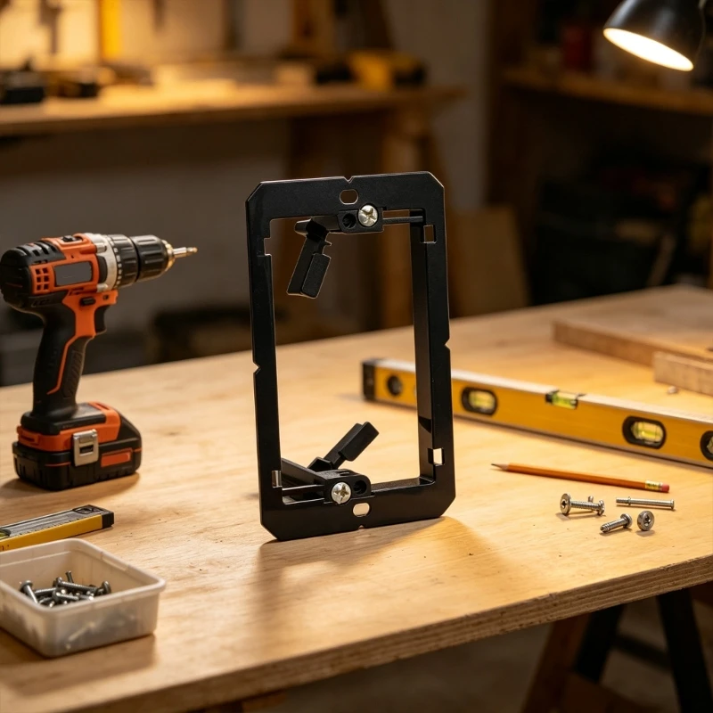 Wall Plate Mount Frame ABS Support Piece for Replacement, Positioning, and Electrical Panel Fitting in Repair Use D2RD