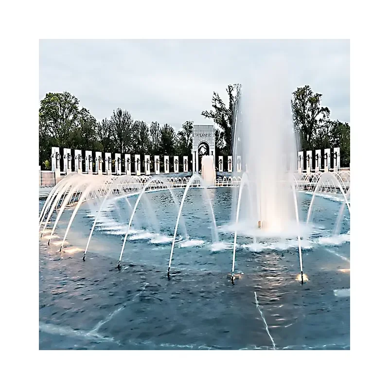 for Garden Outdoor Music Dancing Water Fountain Colorful LED Light Yard Decor Patio Landscape Feature Gift for Home