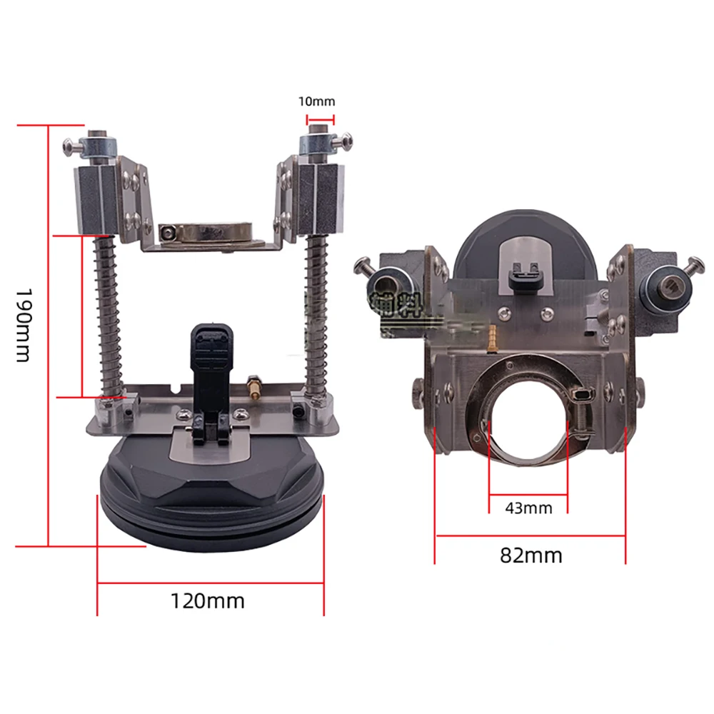 Stone Drilling Bracket With Suction Cup Positioning For Angle Grinder Electric Drill Ceramic Tile Granite Slab Bricklayer Tool