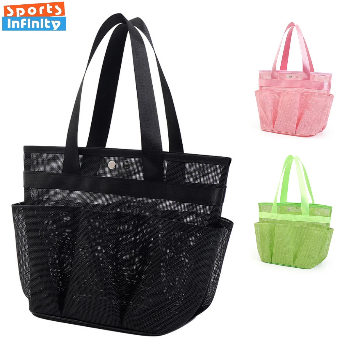 Bolsas de natación de gran capacidad, cesta de ducha, bolsa de almacenamiento de baño portátil, bolsa de separación seca y húmeda, bolsa de gimnasio deportiva, bolsas de mar