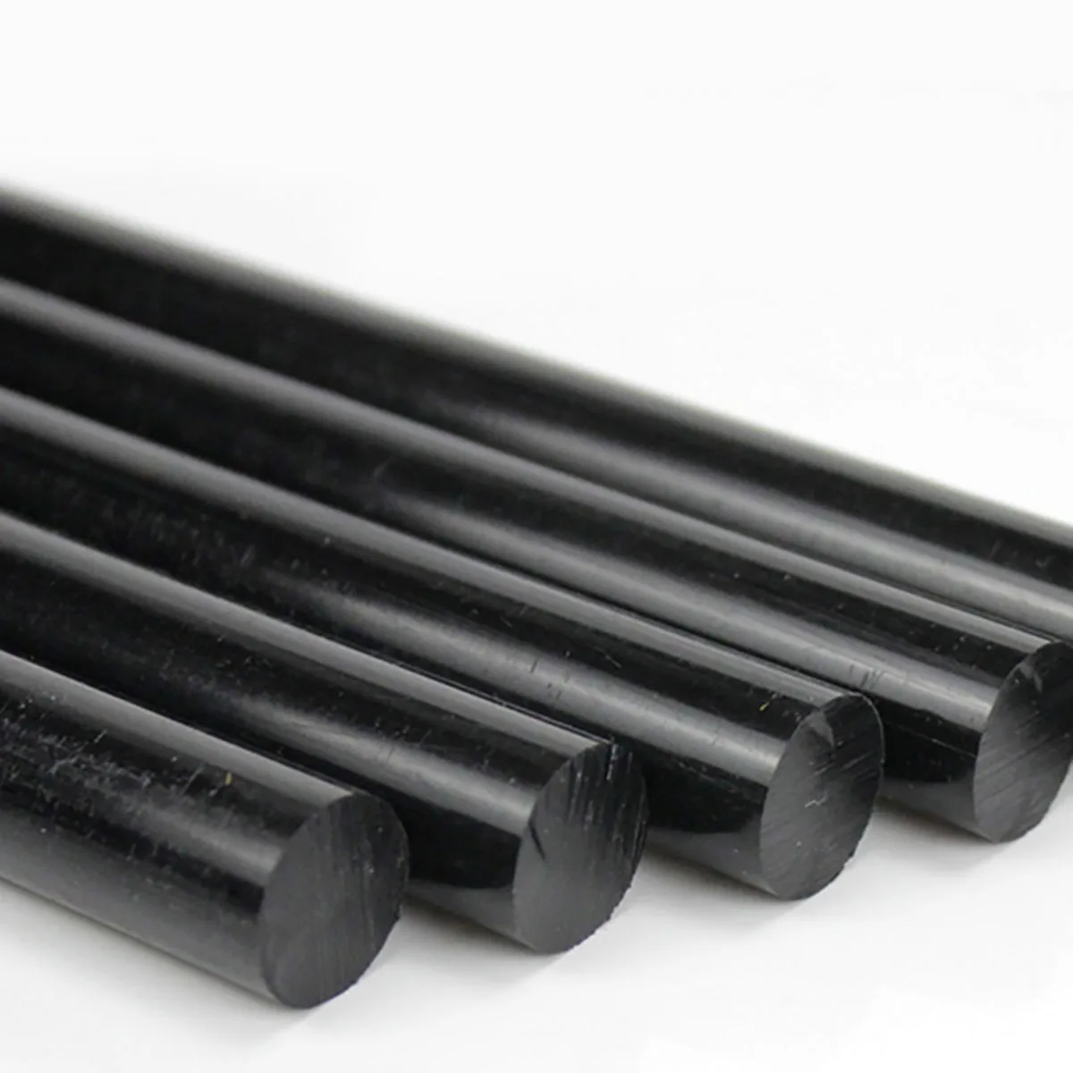 1Pcs Diameter 20-55mm Black Polyamide Stick PA6 Pure Nylon Rods Wear Resistant Rod For Machining Length 500mm