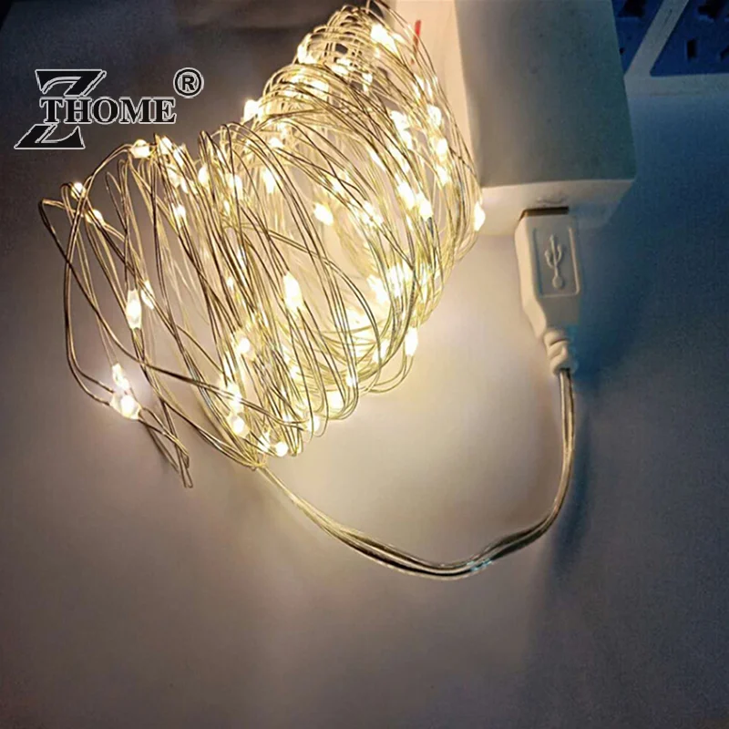 USB تعمل مصغرة أدى الأسلاك النحاسية سلسلة أضواء خرافية ، 2m ، 20Led ، 3m ، 30LED