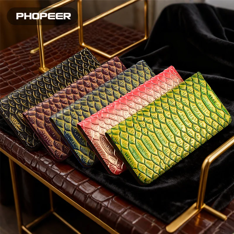 Luxury Genuine Leather Phone Case for Xiaomi Poco M Series - Dragon Scale Pattern Compatible with M7 M6 M5 M4 M3 S pro plus 5G