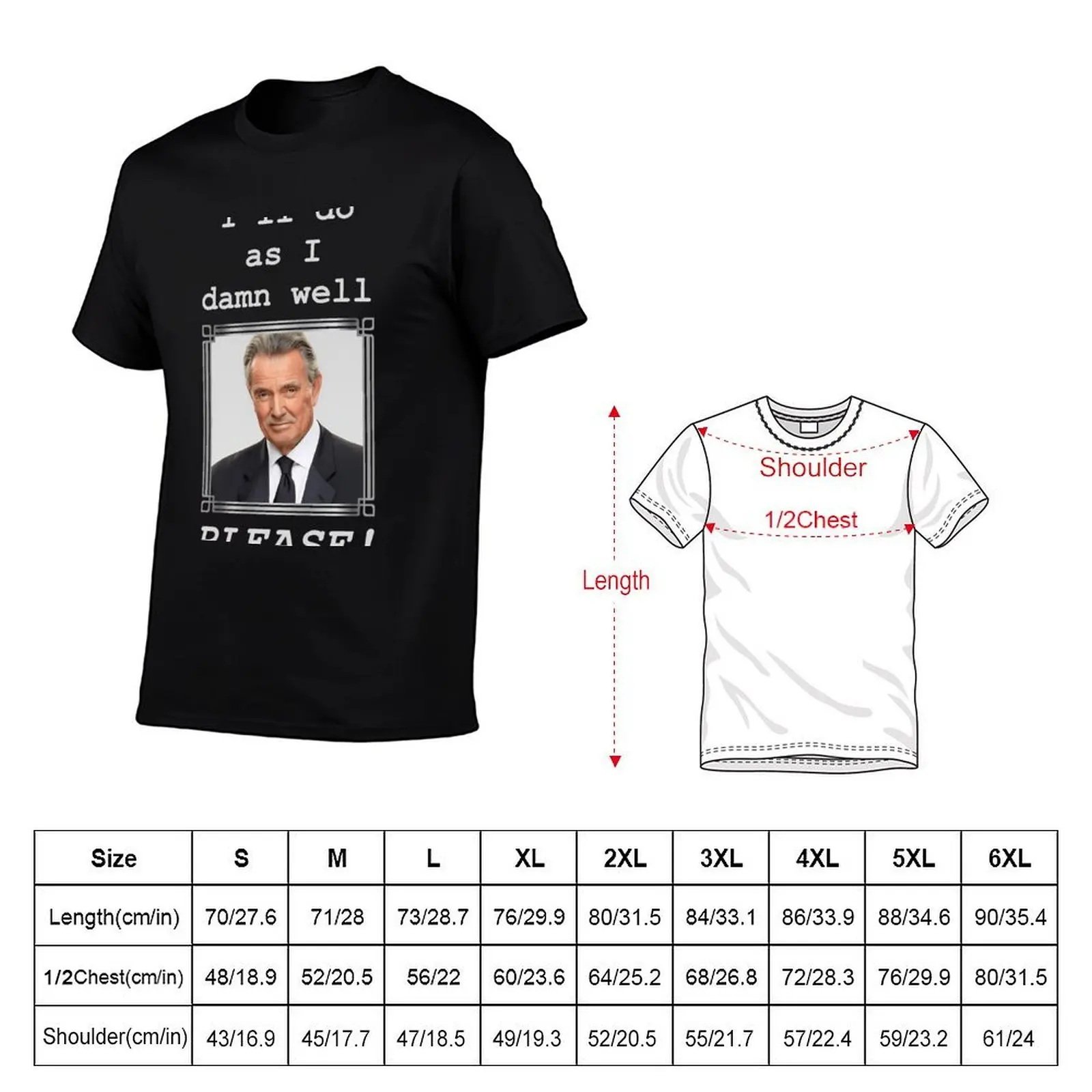 Ill Do As I Damn Well Please Silver 2 (On Black) T-Shirt cotton man t-shirts Short sleeve tee mens t shirts pack