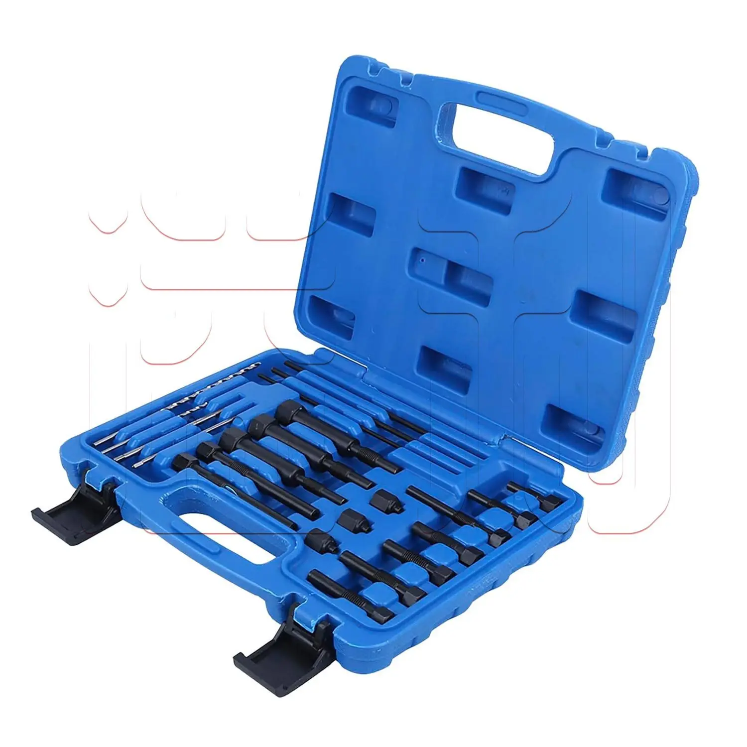 22-Piece Glow Plug Removal and Thread Repair Kit for Broken Electrodes – Automotive Repair Tool Car Repair Combination Suit