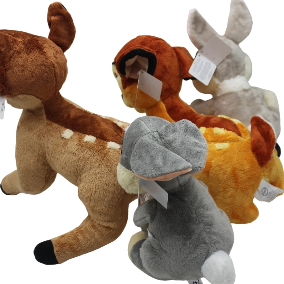 1Piece Bambi the Little Deer Toy Collection Classic Bambi Plush Soft Toys Collection Toys Thumper Rabbit Cartoon Stuffed Toys