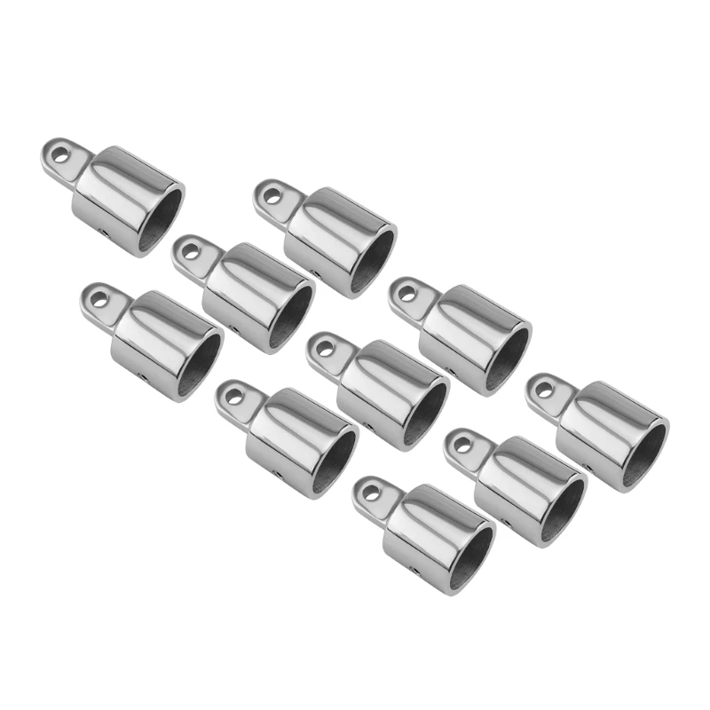 

10pcs 32mm Bimini Top Caps Tube Canopy Hardware Eye End Top Fitting Marine 316 Stainless Steel Boats Accessoires Durable