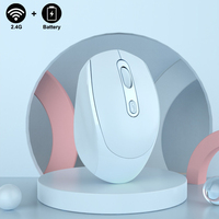 2.4G Wireless Mouse Battery Macaron Multicolor Portable Ergonomic Gaming Mouse  Wireless Computer Mause Mute Mouse For Laptop PC