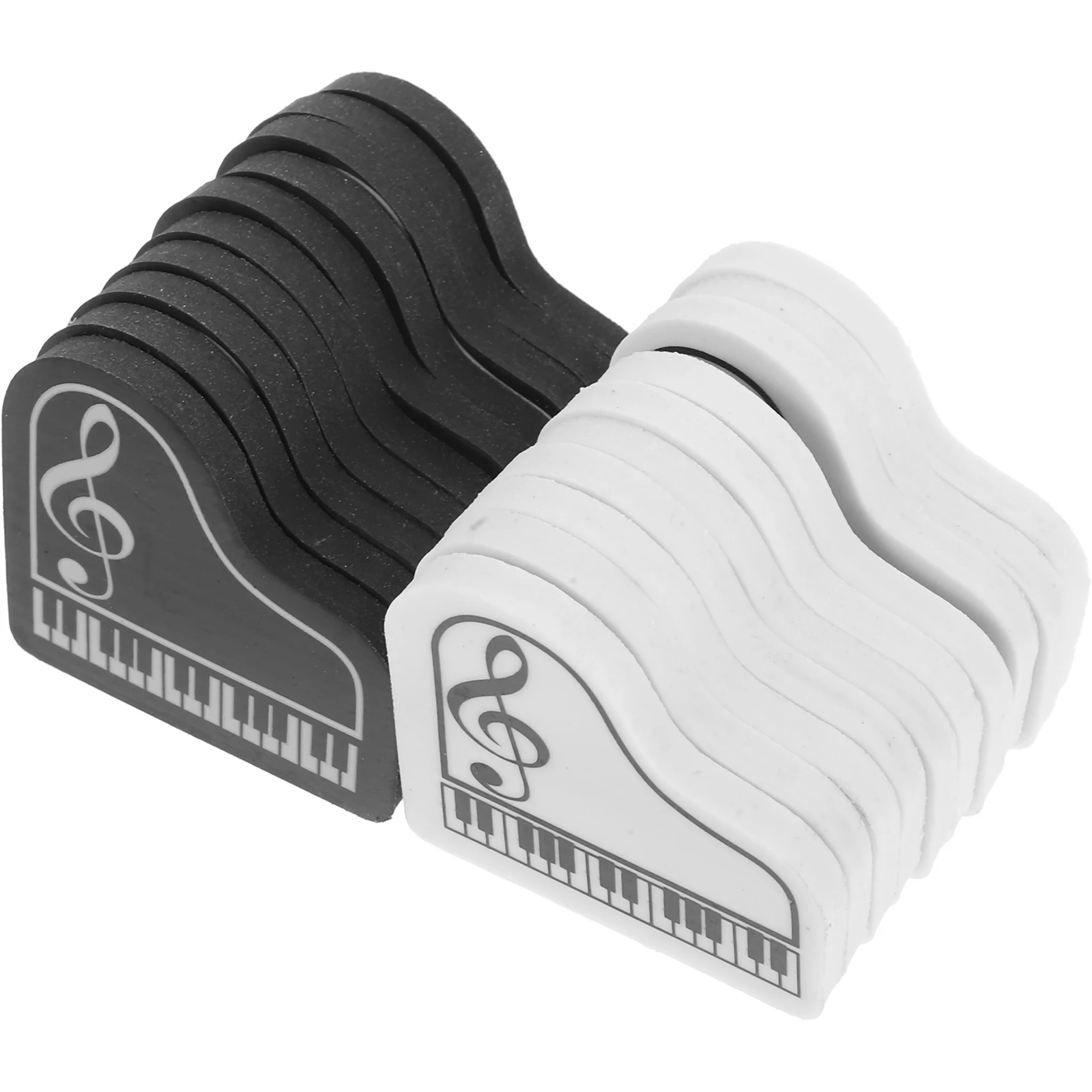 

20 Pcs Piano Shaped Erasers Cute Small for Students Homework Stationery Rewards Gifts Lightweight Portable Easy to Use