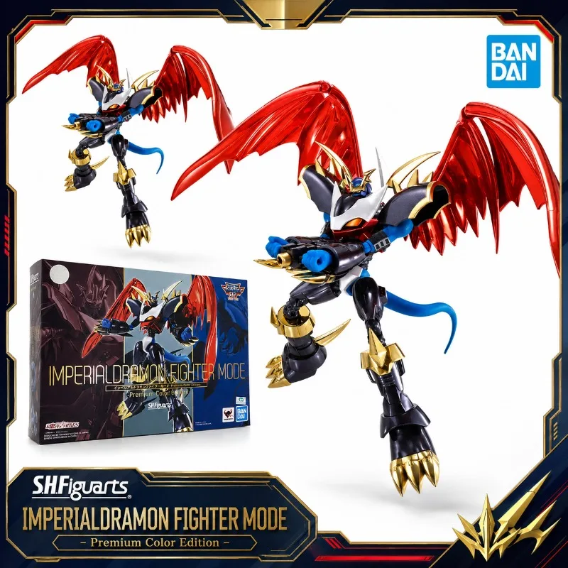 Figura de Acción Original de Bandai SHFiguarts Imperialdramon Modo Luchador Edición Premium a Color, Digimon Adventure, Modelo de Juguete, Regalo