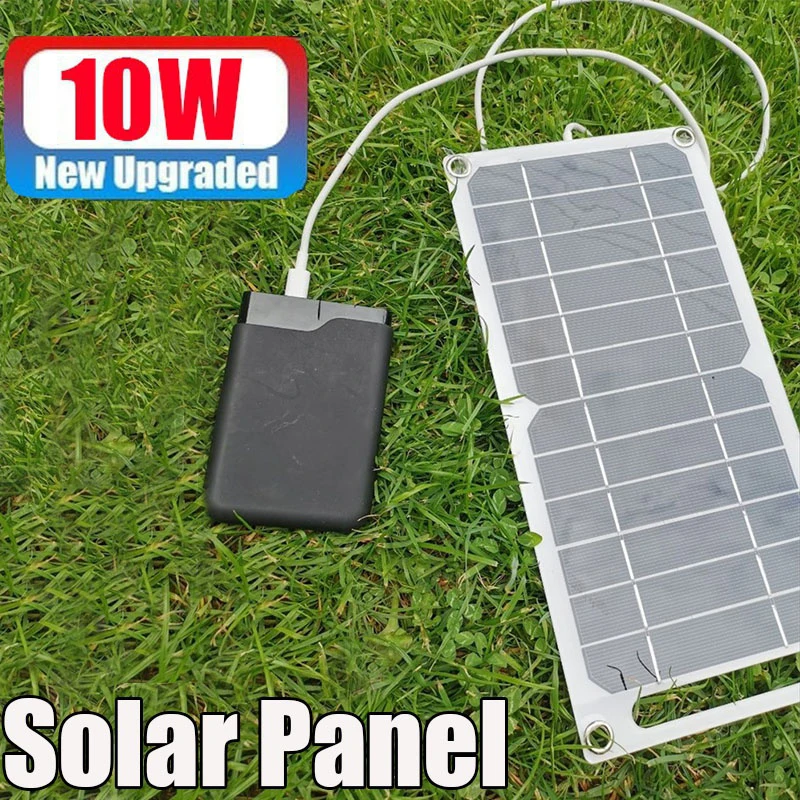 

10W Solar Panel USB High Power Waterproof Solar Battery Charger Portable Solar Charging Board Mobile Phone Cells Battery Charger