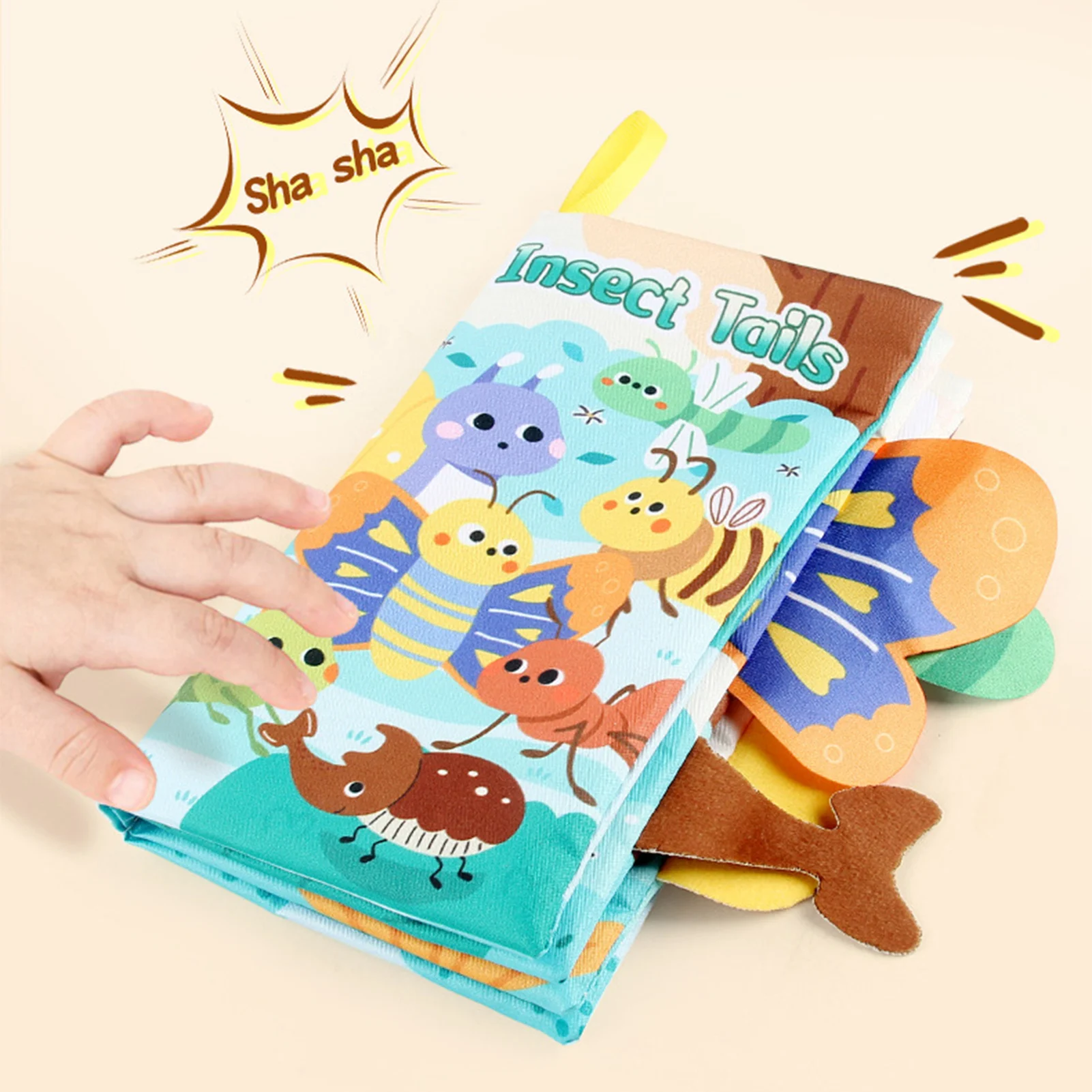 New Hot Early Learning Baby Cloth Book Cartoon Animal Languages First Book for Babies Toddlers Infants Kids